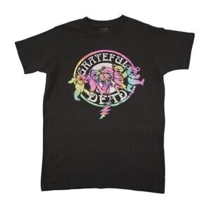 Grateful Dead Dancing Bears Tie-Dye Logo T-Shirt Black  Sz S 2022